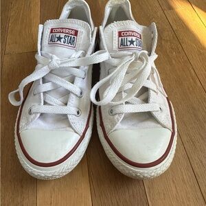Converse Kids White and Red Sneakers
